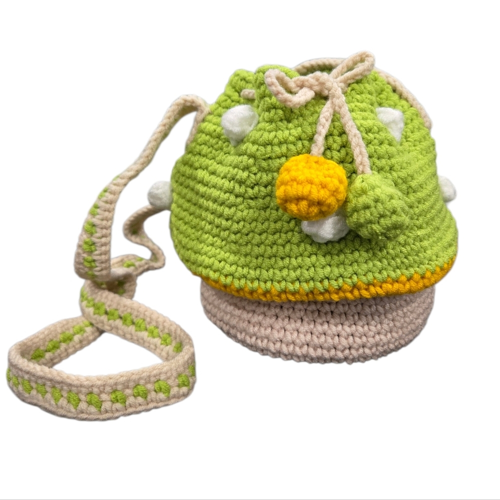 Adorable Crochet Mushroom Handbag